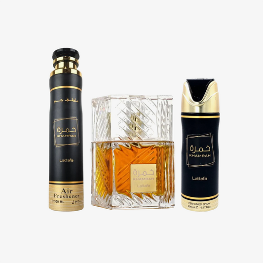 Lattafa Khamrah Gift Set - perfume original | Astel Beauty